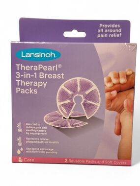 Lansinoh TheraPearl 3-in-1 Breast Therapy Packs - Purple
